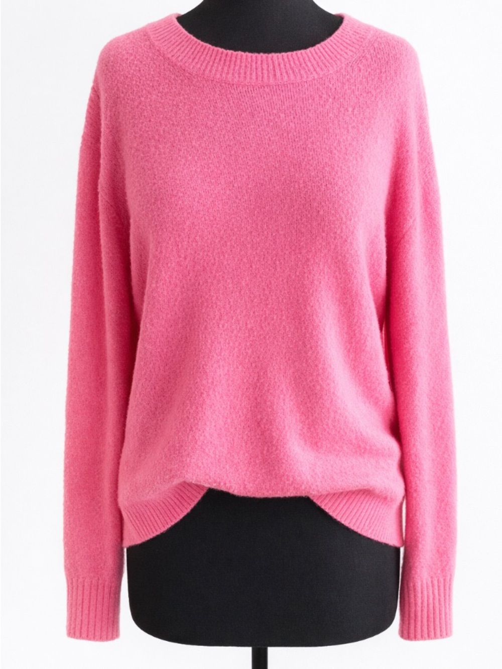 J. Crew Factory Bold Pink Crew Neck Sweater